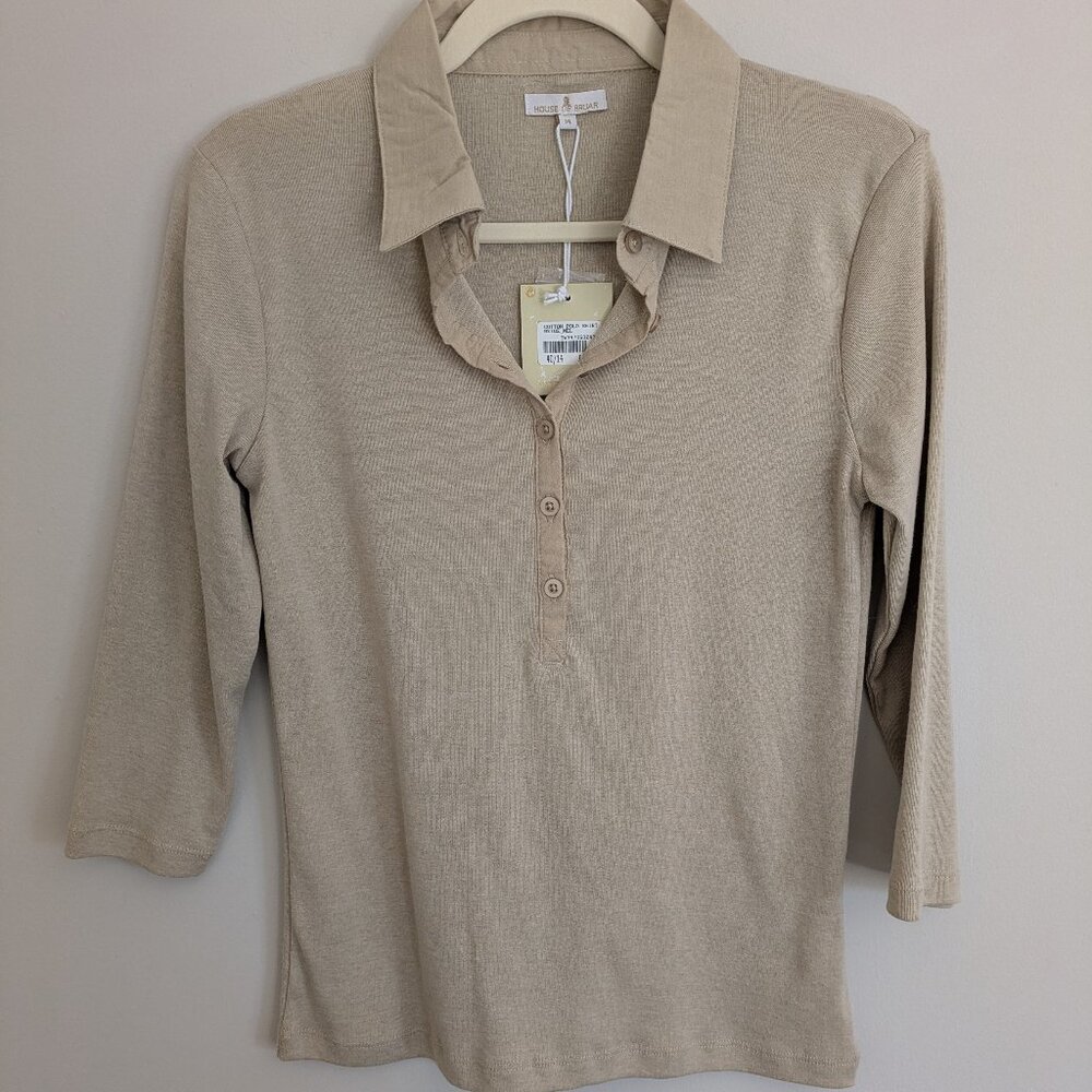 NWT House of Bruar Cotton Blend Polo Shirt
